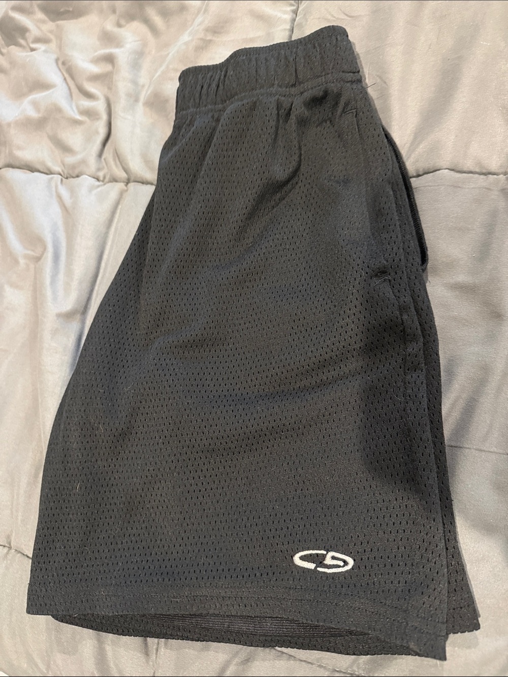 Champion Black Mesh Athletic Shorts for Kids
